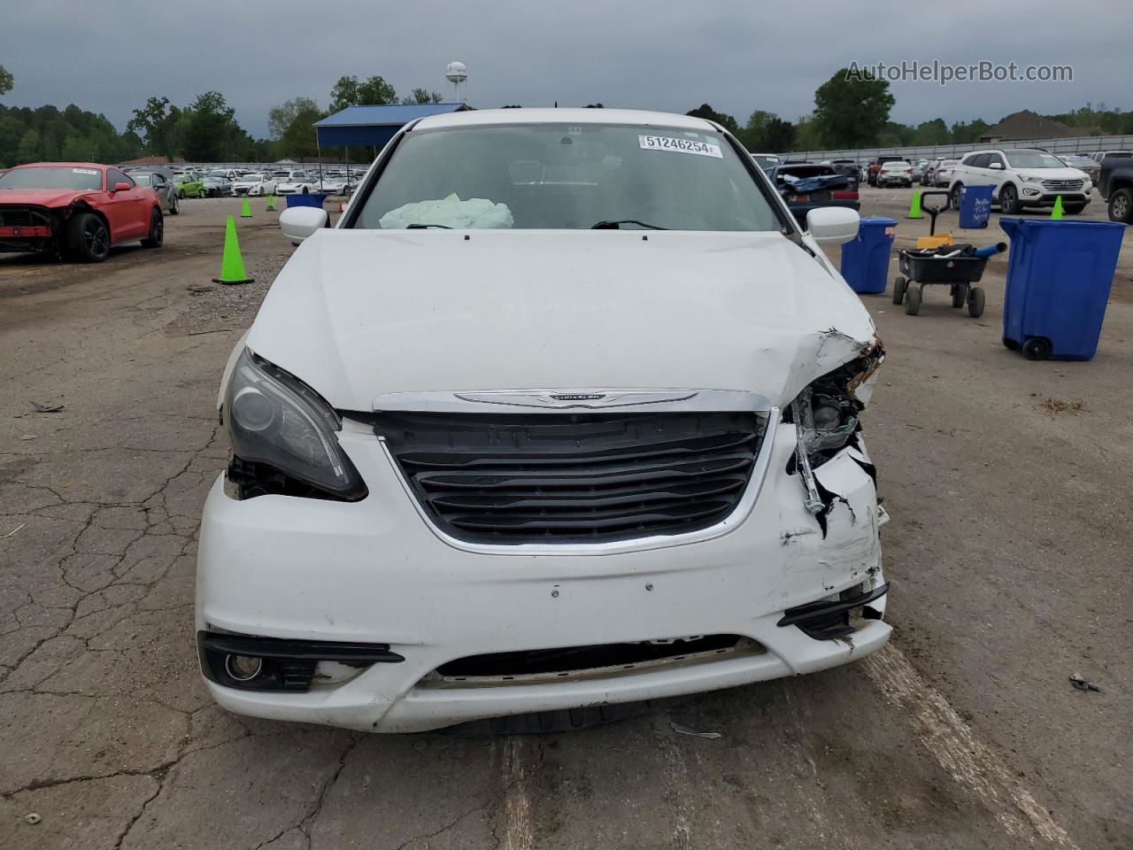 2014 Chrysler 200 Limited White vin: 1C3CCBCG0EN115480