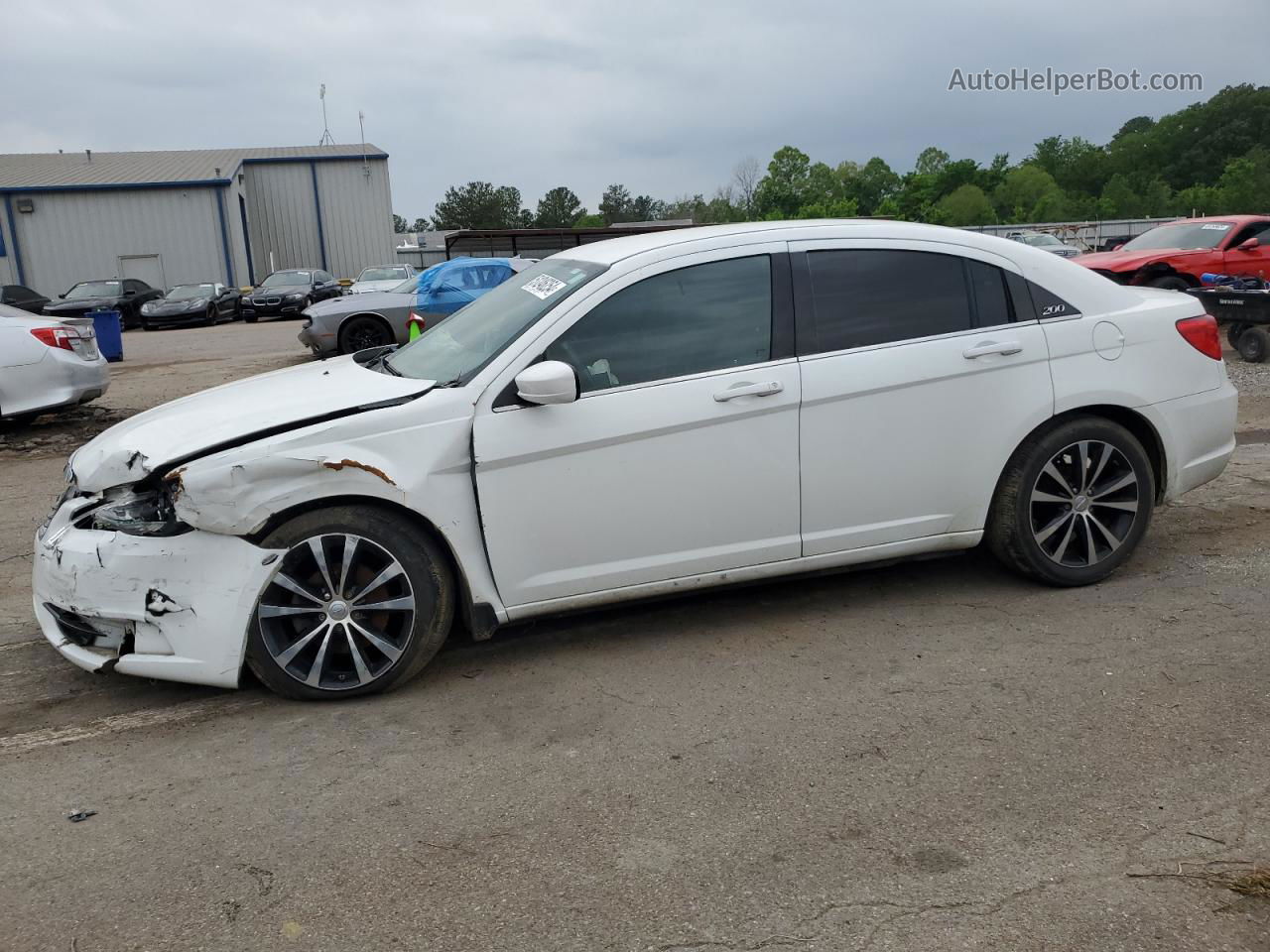 2014 Chrysler 200 Limited White vin: 1C3CCBCG0EN115480