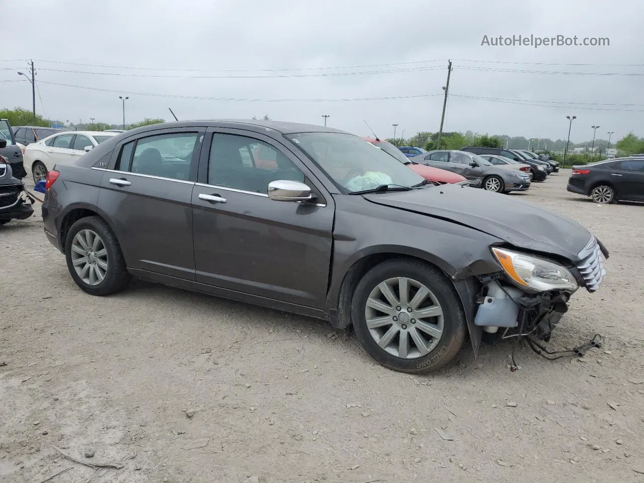 2014 Chrysler 200 Limited Gray vin: 1C3CCBCG0EN197887