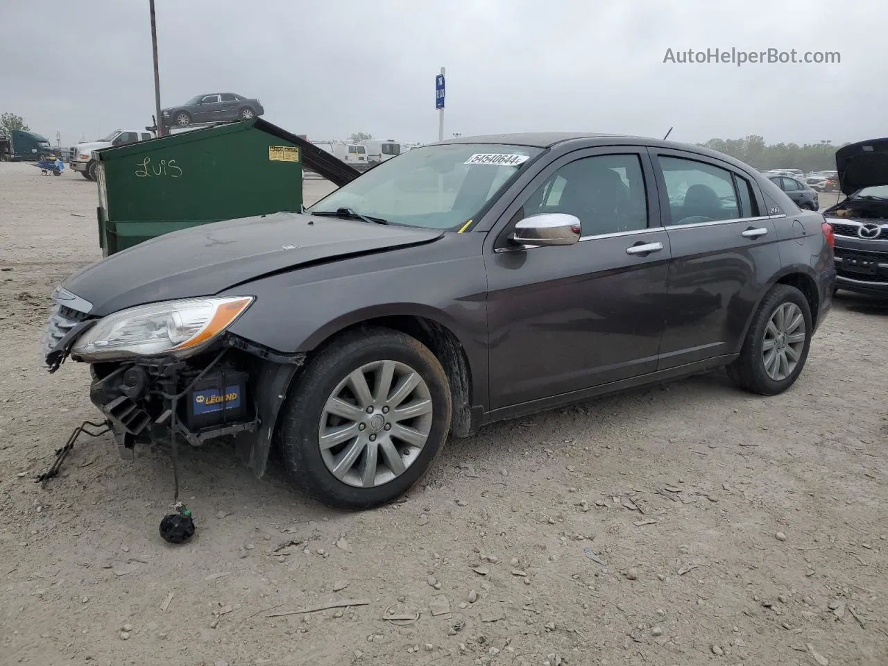 2014 Chrysler 200 Limited Gray vin: 1C3CCBCG0EN197887