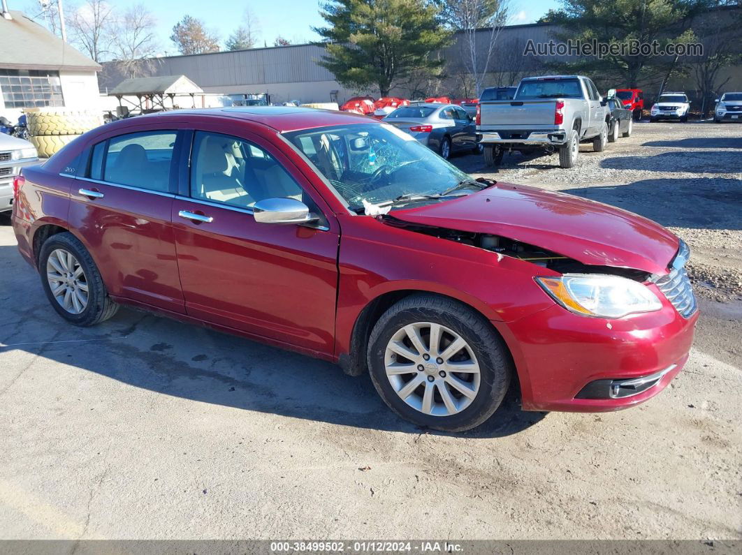 2014 Chrysler 200 Limited Red vin: 1C3CCBCG1EN151873