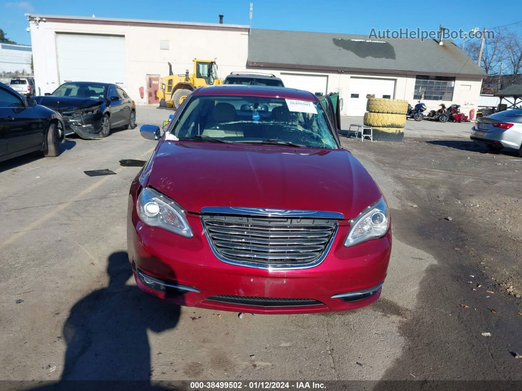 2014 Chrysler 200 Limited Красный vin: 1C3CCBCG1EN151873