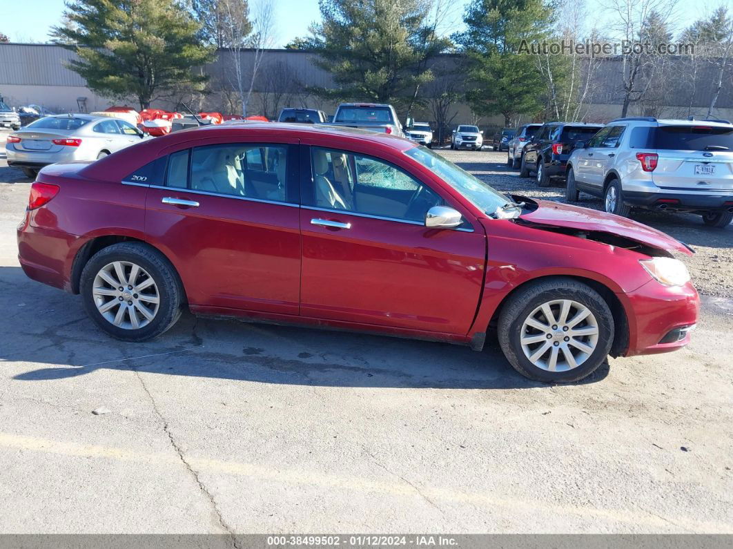 2014 Chrysler 200 Limited Red vin: 1C3CCBCG1EN151873