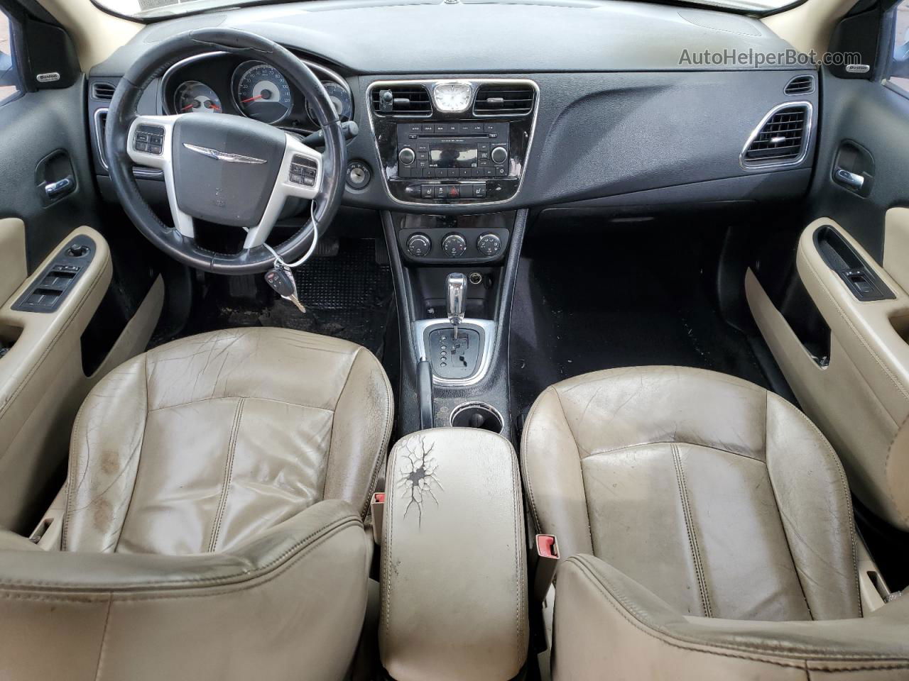 2014 Chrysler 200 Limited Белый vin: 1C3CCBCG1EN157088