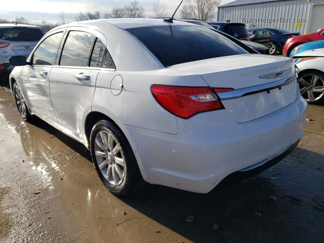 2014 Chrysler 200 Limited White vin: 1C3CCBCG1EN159553