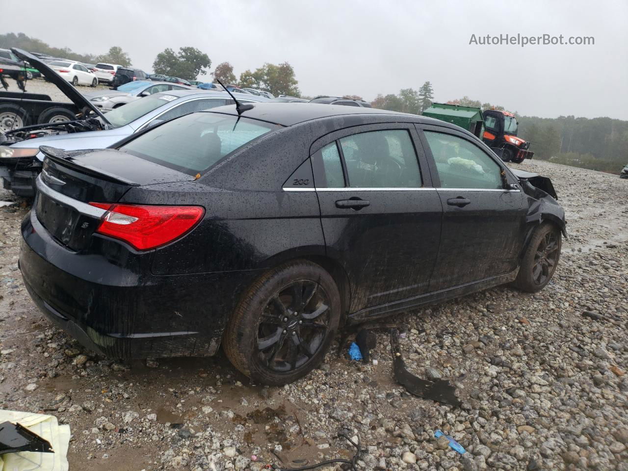 2014 Chrysler 200 Limited Black vin: 1C3CCBCG1EN179169