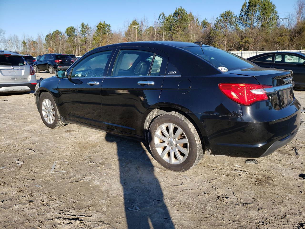 2014 Chrysler 200 Limited Black vin: 1C3CCBCG1EN187255