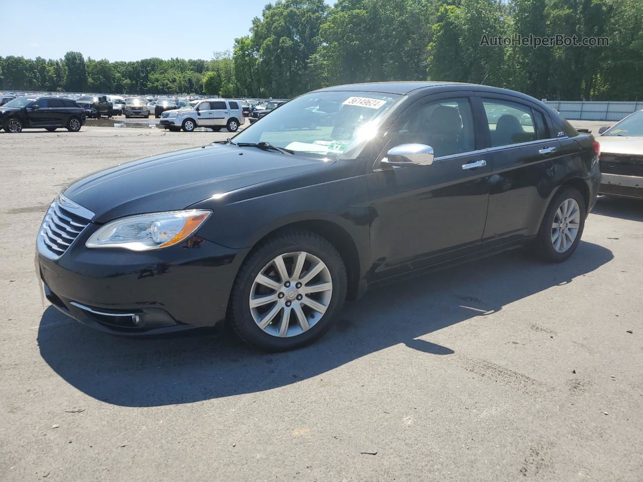 2014 Chrysler 200 Limited Черный vin: 1C3CCBCG2EN125427