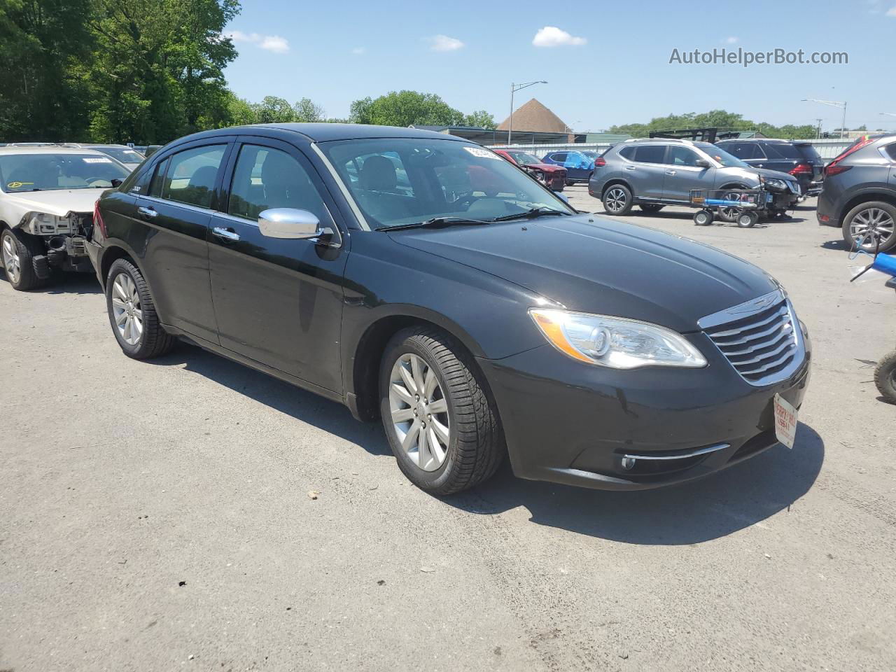 2014 Chrysler 200 Limited Черный vin: 1C3CCBCG2EN125427