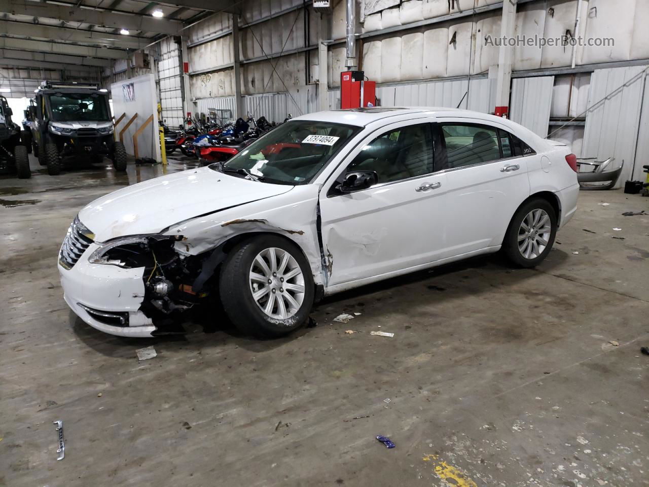 2014 Chrysler 200 Limited Белый vin: 1C3CCBCG2EN150716