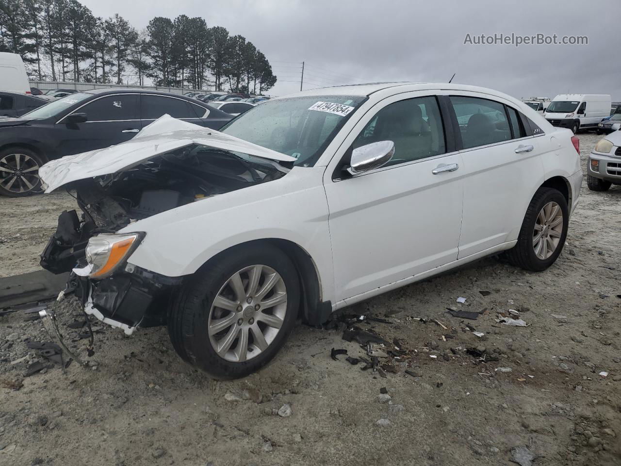 2014 Chrysler 200 Limited Белый vin: 1C3CCBCG2EN151820