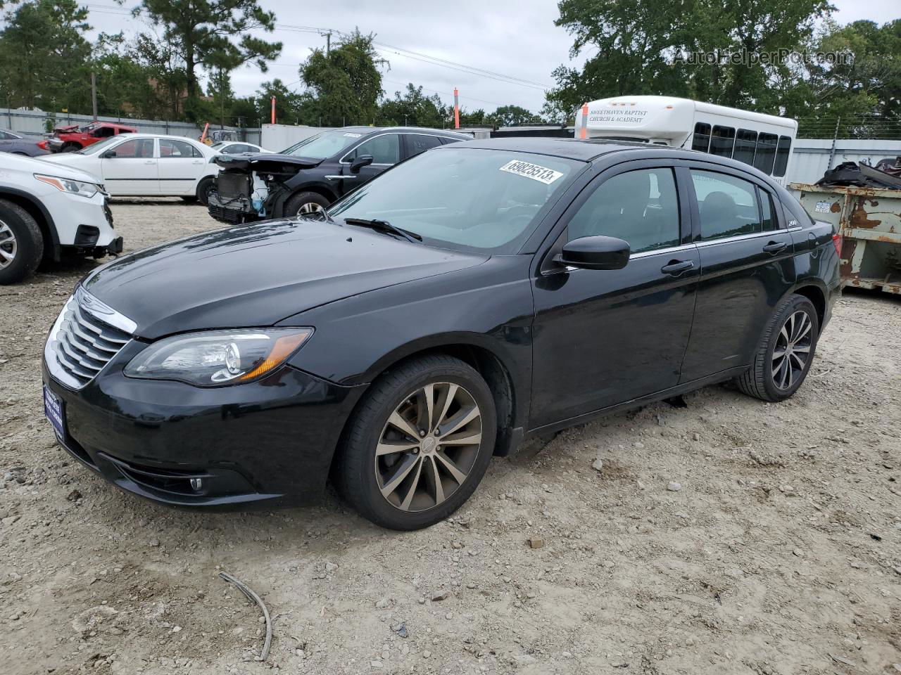 2014 Chrysler 200 Limited Black vin: 1C3CCBCG2EN156399