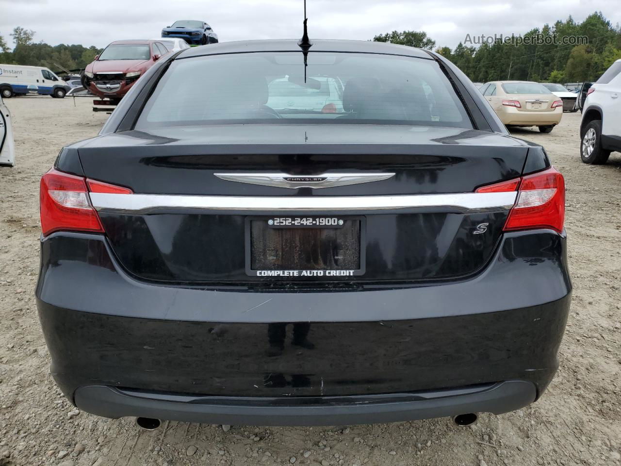 2014 Chrysler 200 Limited Black vin: 1C3CCBCG2EN156399