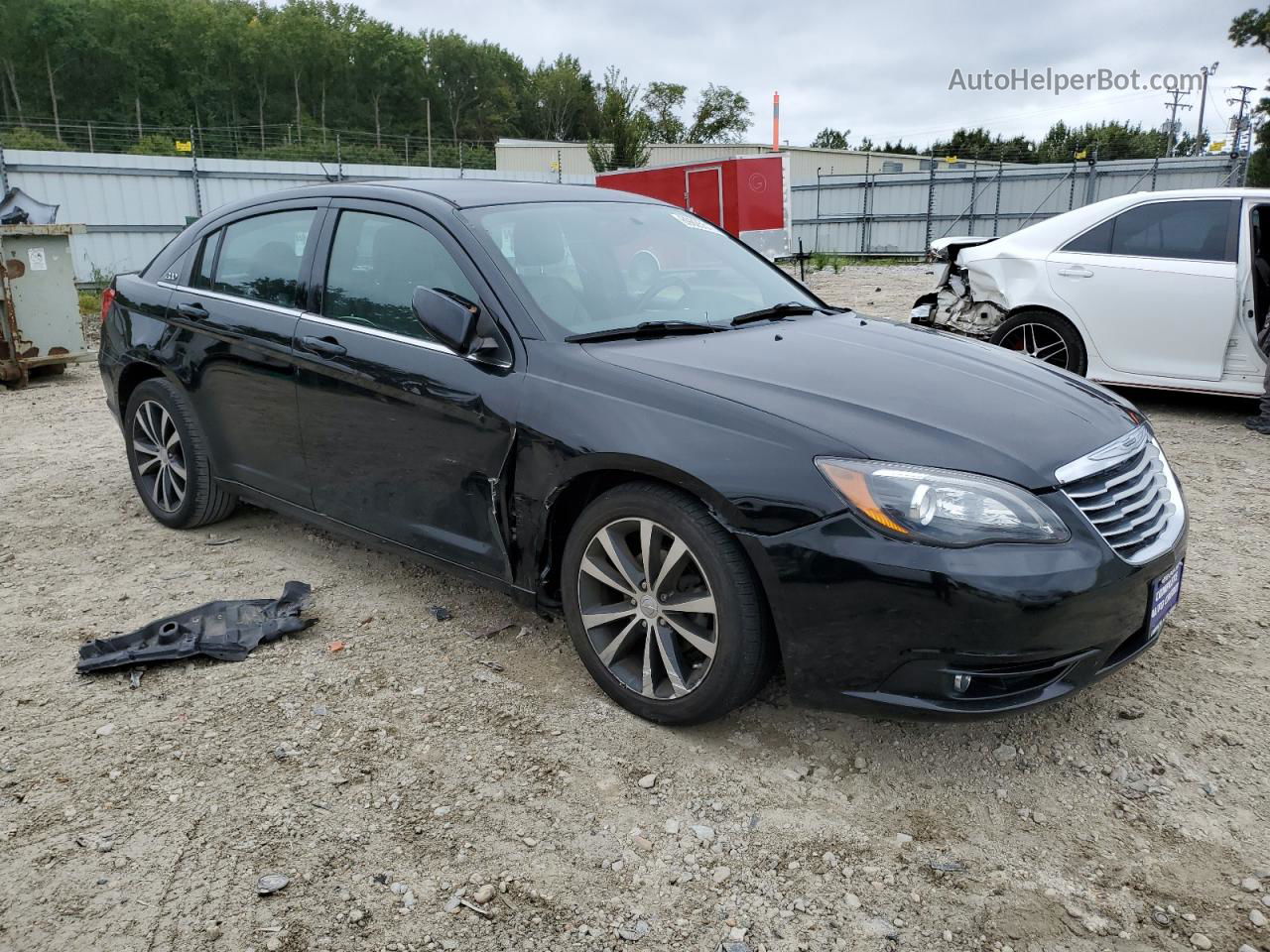 2014 Chrysler 200 Limited Black vin: 1C3CCBCG2EN156399