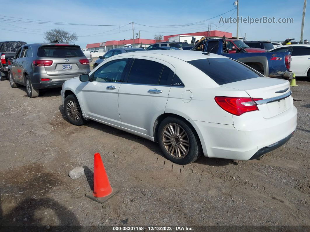 2014 Chrysler 200 Limited White vin: 1C3CCBCG2EN159416