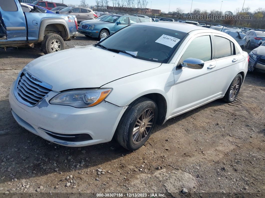 2014 Chrysler 200 Limited White vin: 1C3CCBCG2EN159416