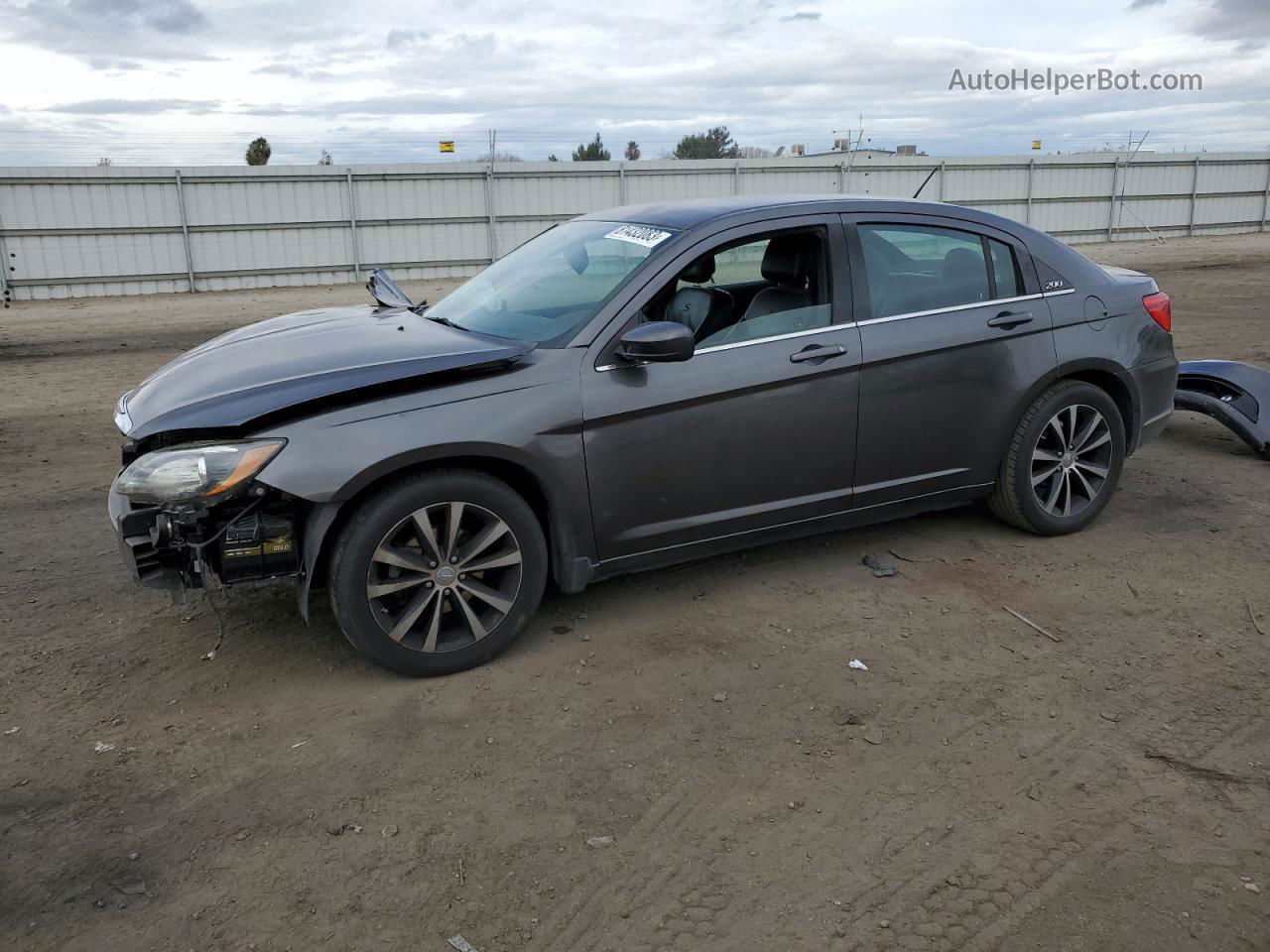 2014 Chrysler 200 Limited Gray vin: 1C3CCBCG2EN186700