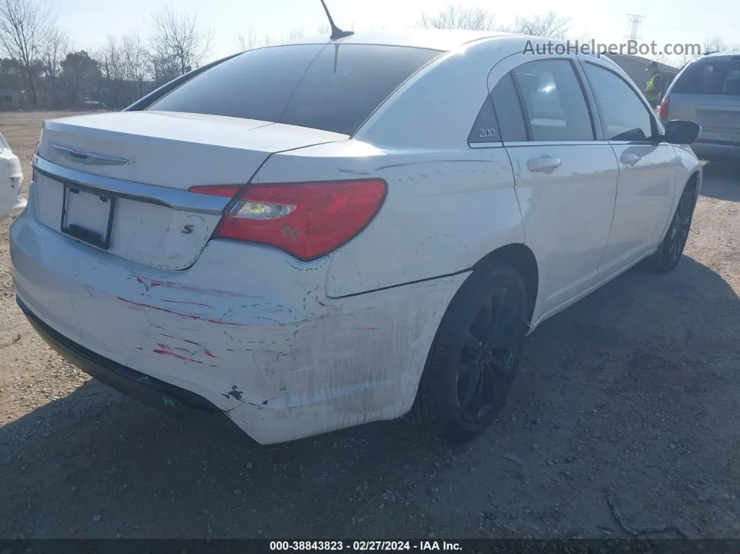 2014 Chrysler 200 Limited White vin: 1C3CCBCG3EN120558