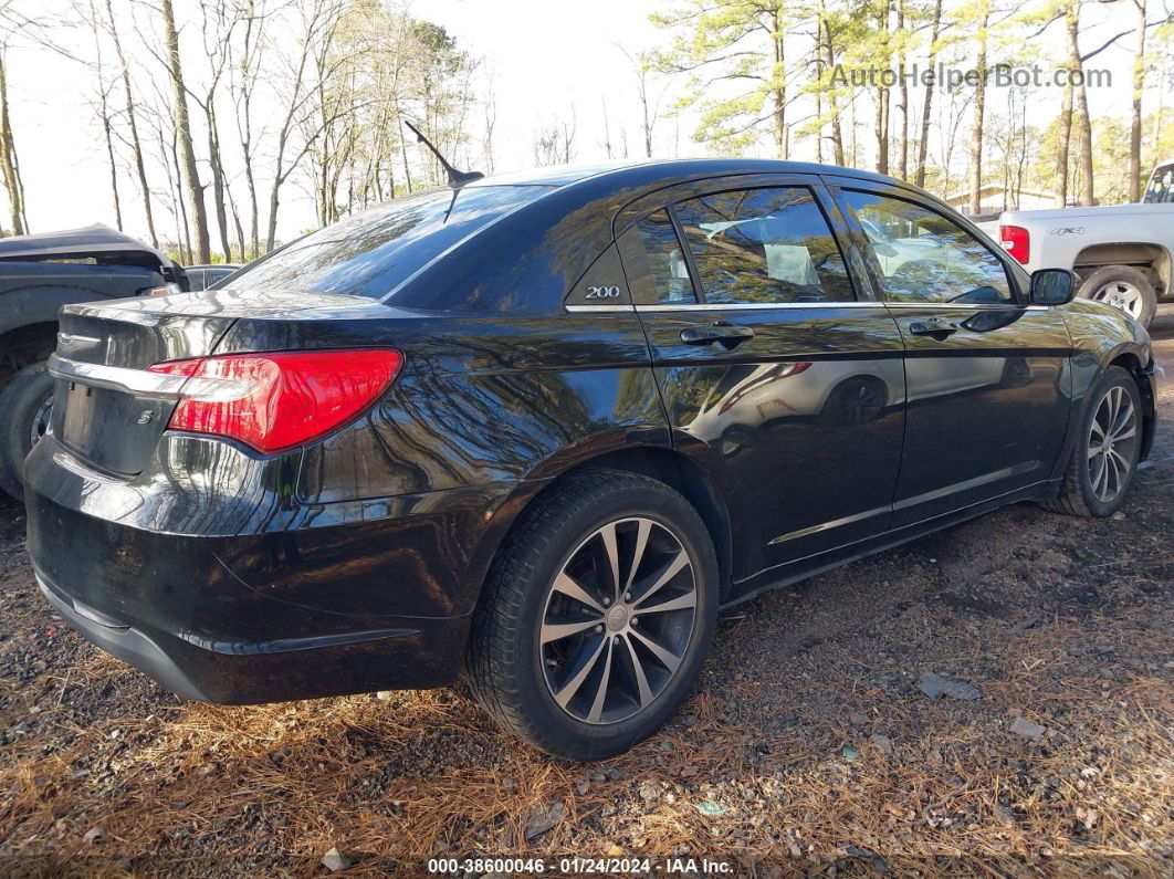 2014 Chrysler 200 Limited Black vin: 1C3CCBCG3EN135366