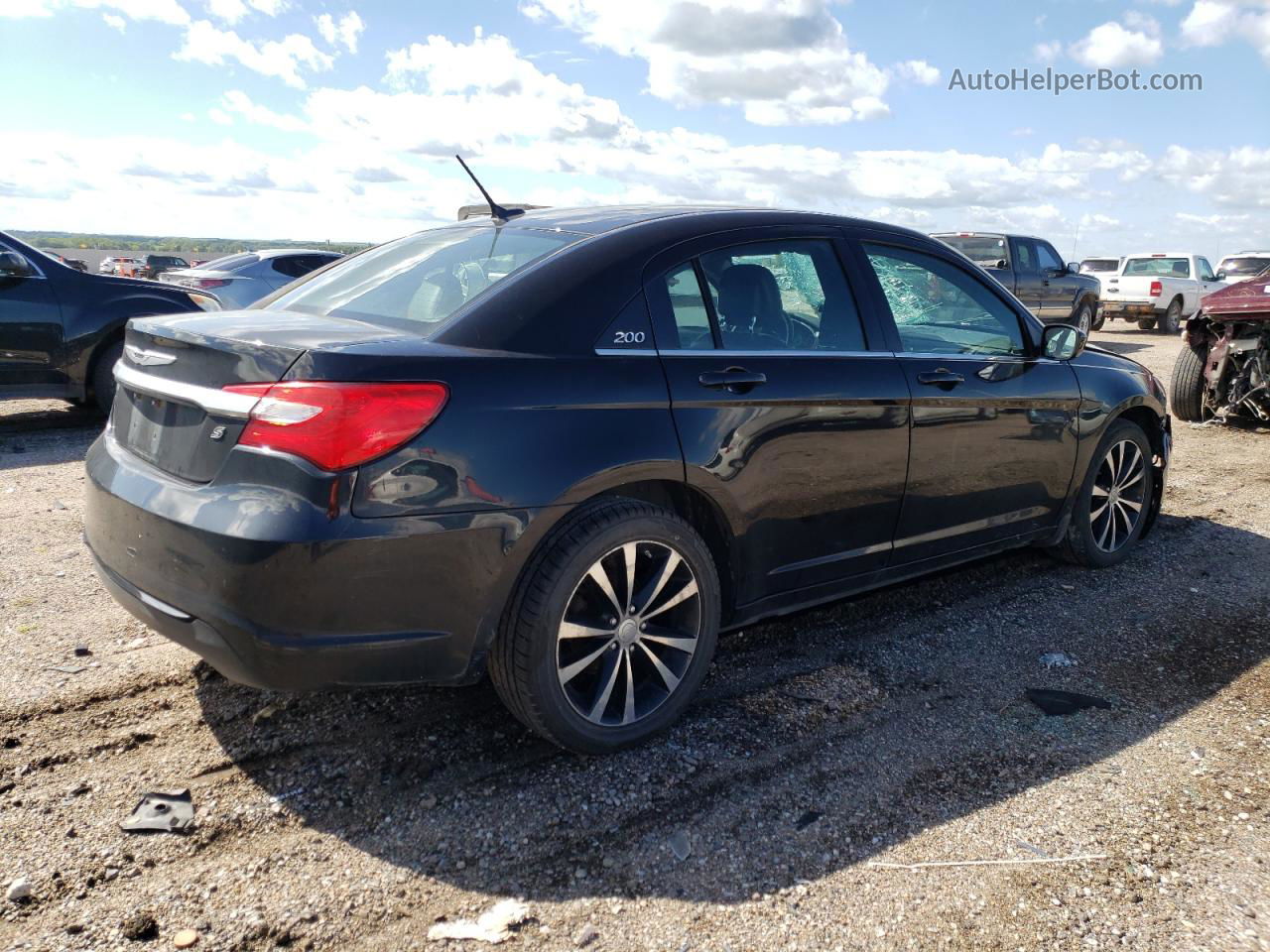 2014 Chrysler 200 Limited Black vin: 1C3CCBCG4EN103395