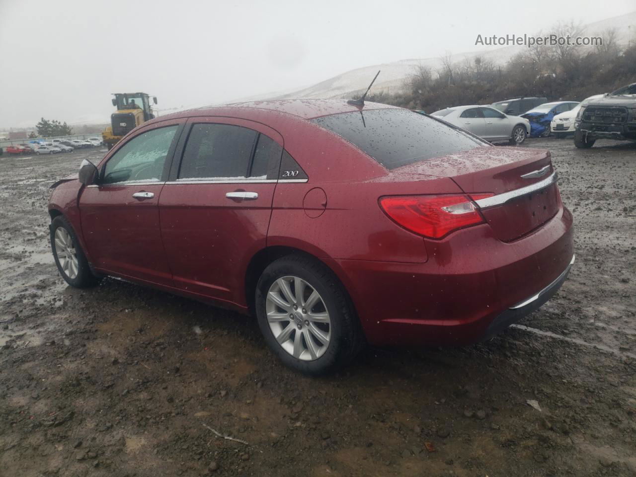 2014 Chrysler 200 Limited Red vin: 1C3CCBCG4EN115465