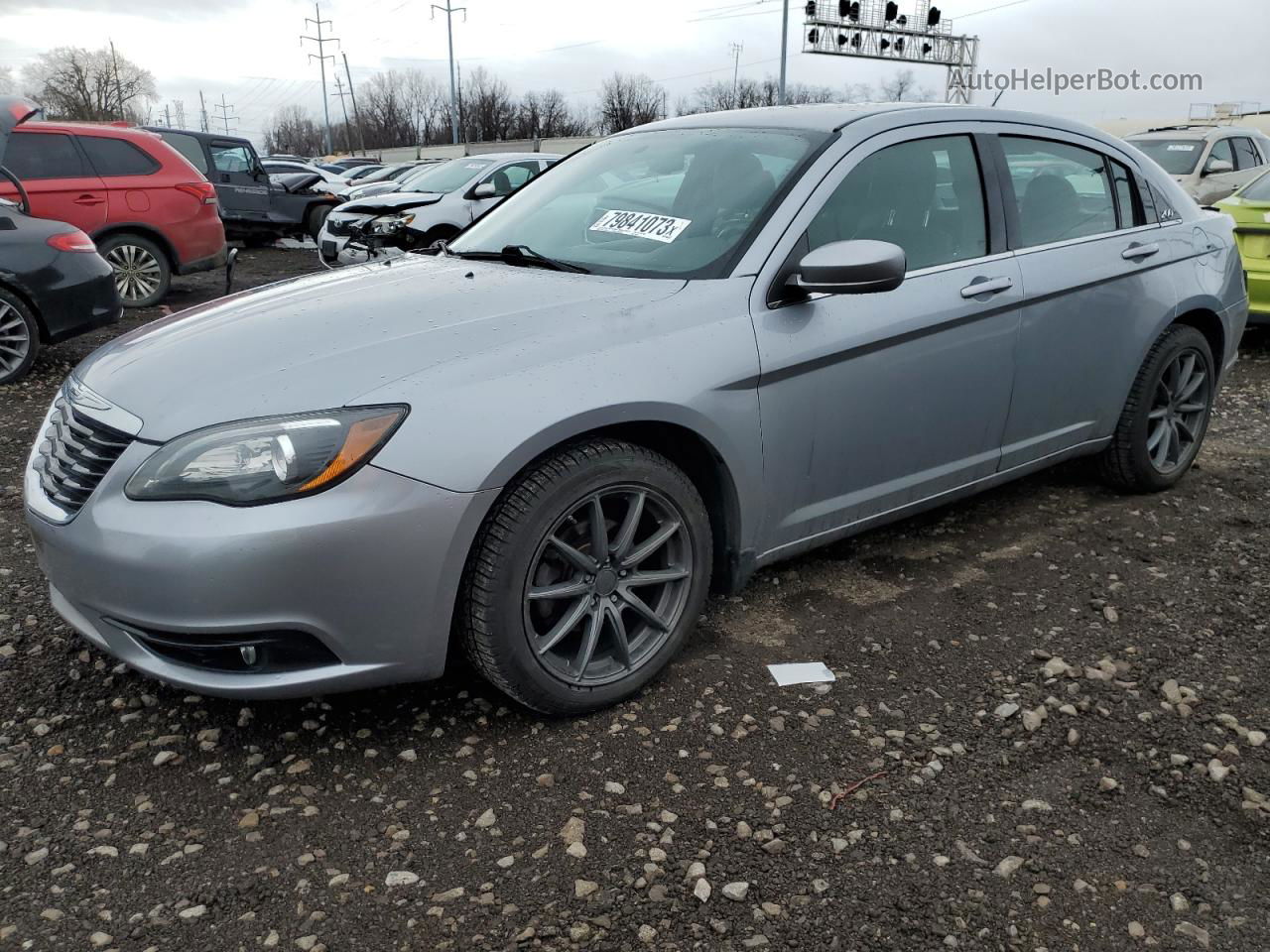 2014 Chrysler 200 Limited Silver vin: 1C3CCBCG4EN159577