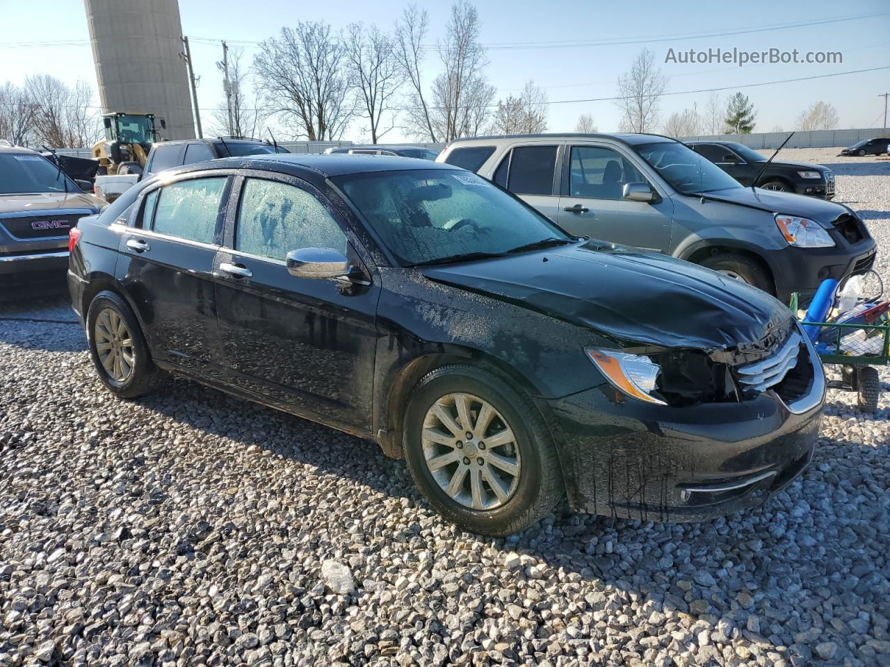 2014 Chrysler 200 Limited Черный vin: 1C3CCBCG4EN172894