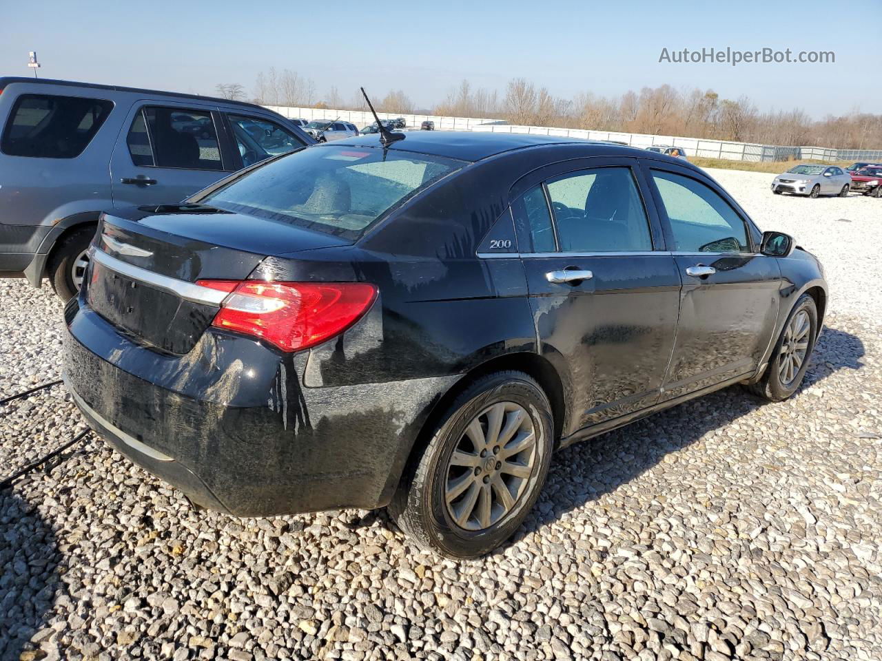 2014 Chrysler 200 Limited Black vin: 1C3CCBCG4EN172894