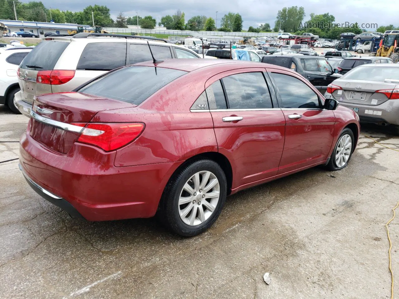 2014 Chrysler 200 Limited Коричневый vin: 1C3CCBCG4EN191753