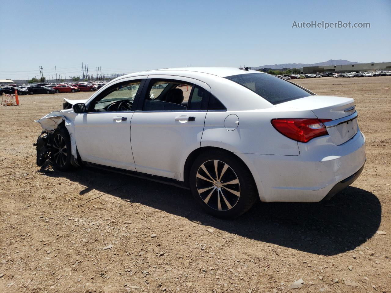 2014 Chrysler 200 Limited White vin: 1C3CCBCG5EN159653