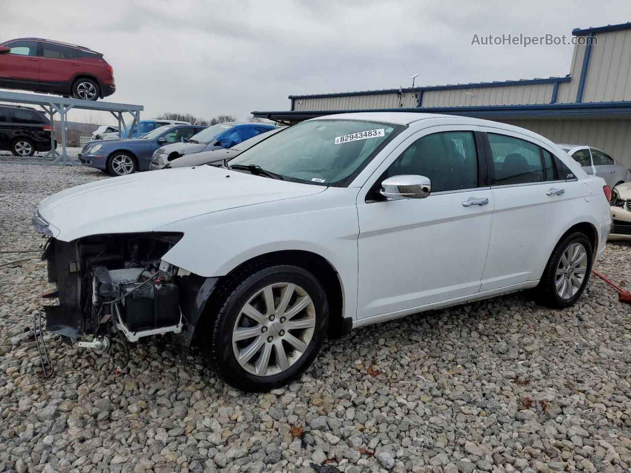 2014 Chrysler 200 Limited White vin: 1C3CCBCG5EN179157