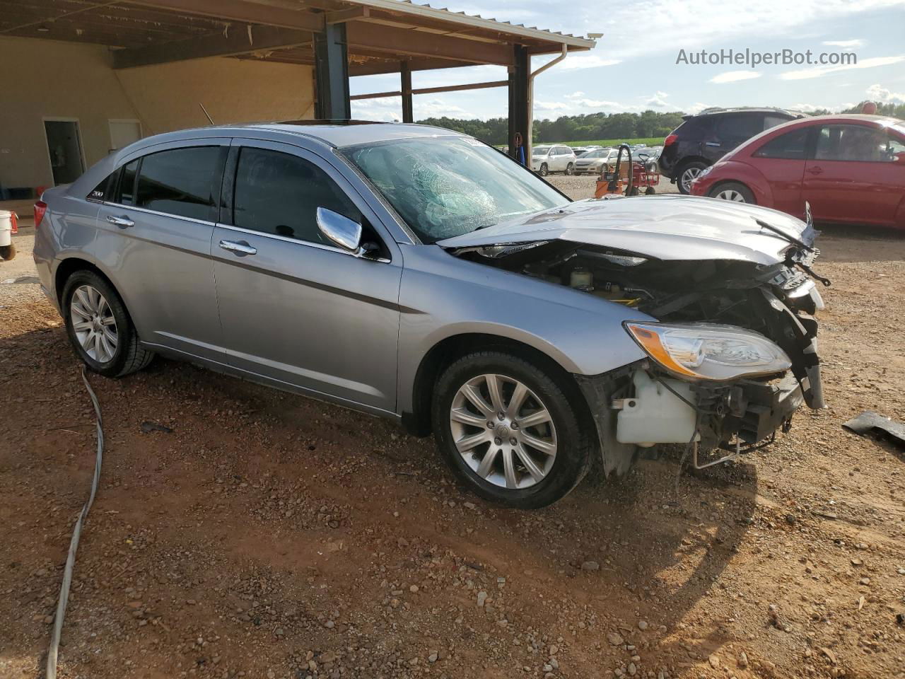 2014 Chrysler 200 Limited Silver vin: 1C3CCBCG5EN185539