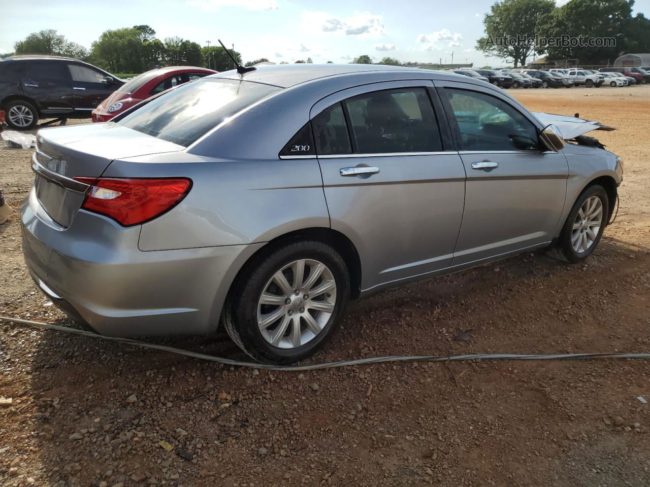 2014 Chrysler 200 Limited Silver vin: 1C3CCBCG5EN185539