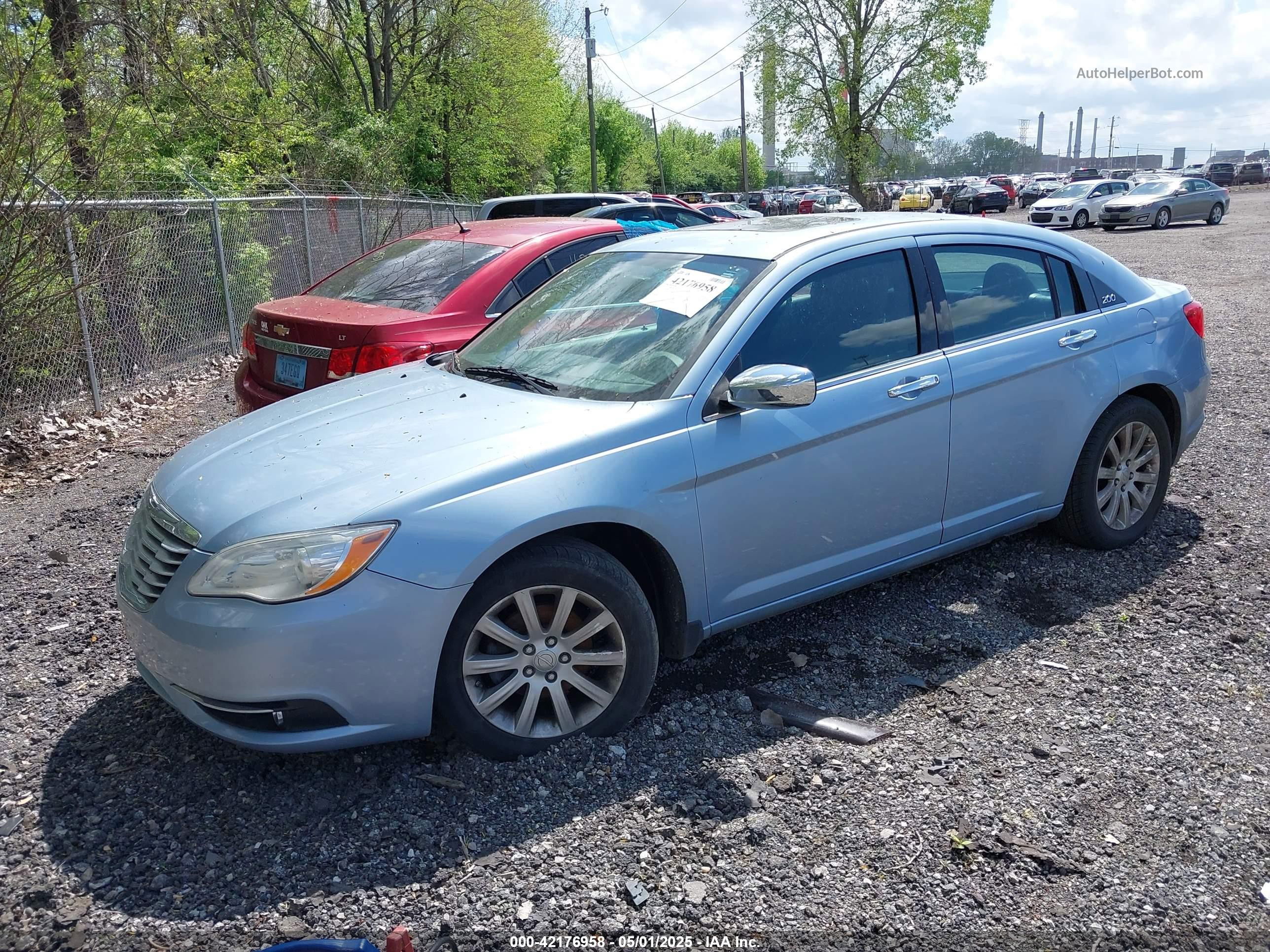 2014 Chrysler 200 Limited Синий vin: 1C3CCBCG5EN185590