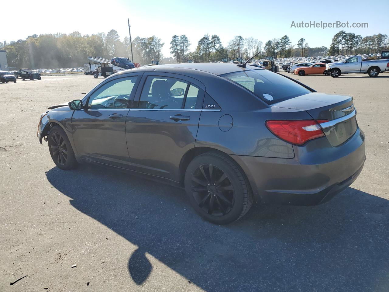 2014 Chrysler 200 Limited Серый vin: 1C3CCBCG5EN198016