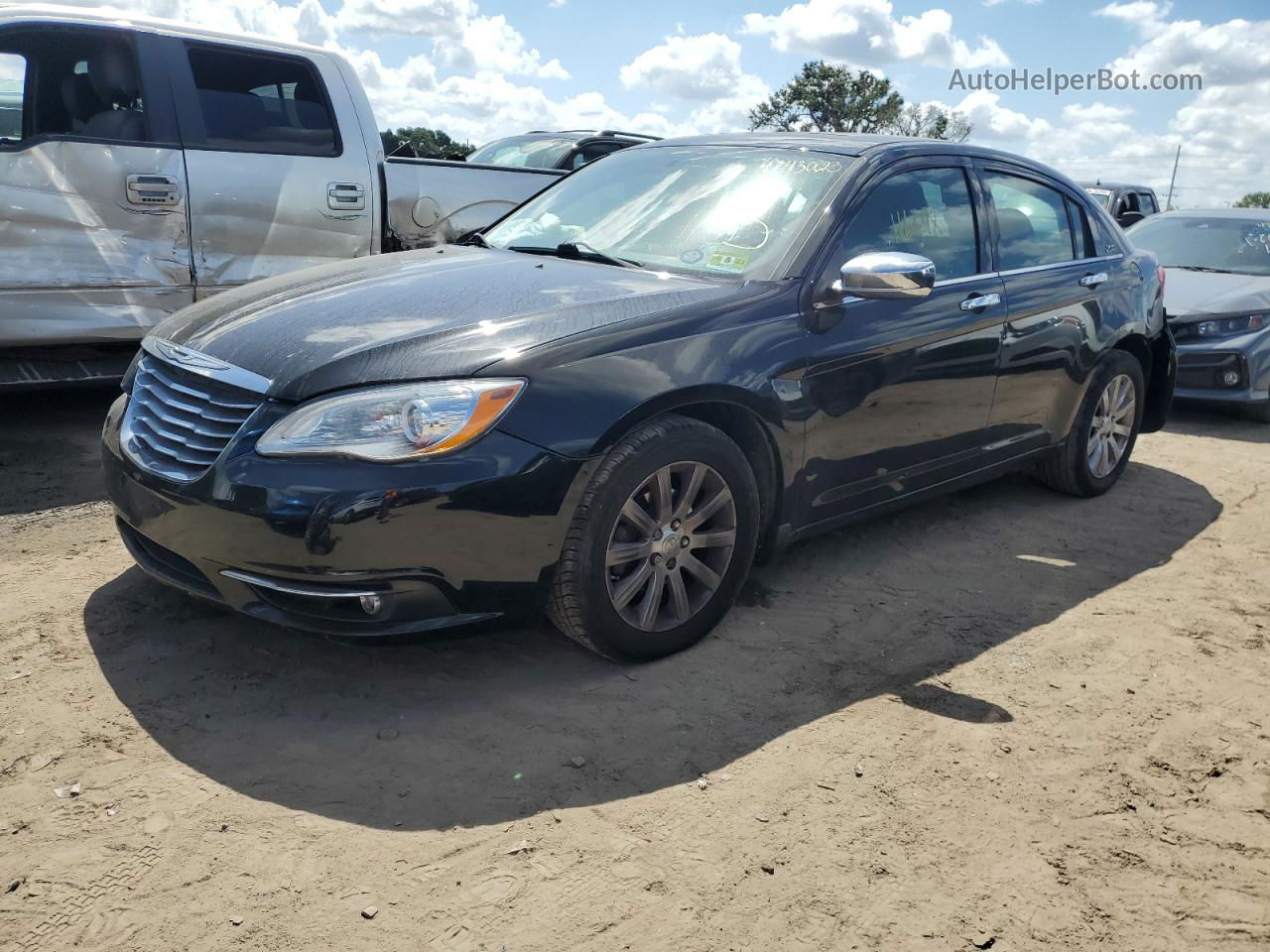 2014 Chrysler 200 Limited Black vin: 1C3CCBCG6EN134261