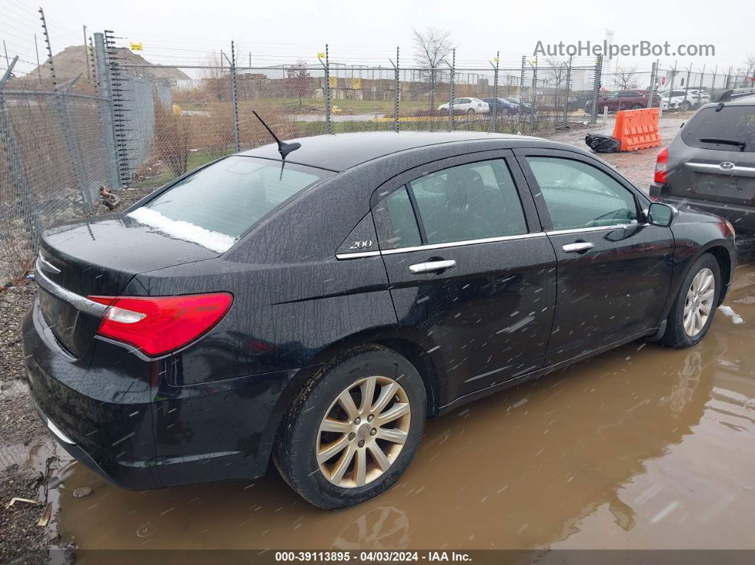 2014 Chrysler 200 Limited Black vin: 1C3CCBCG6EN134552