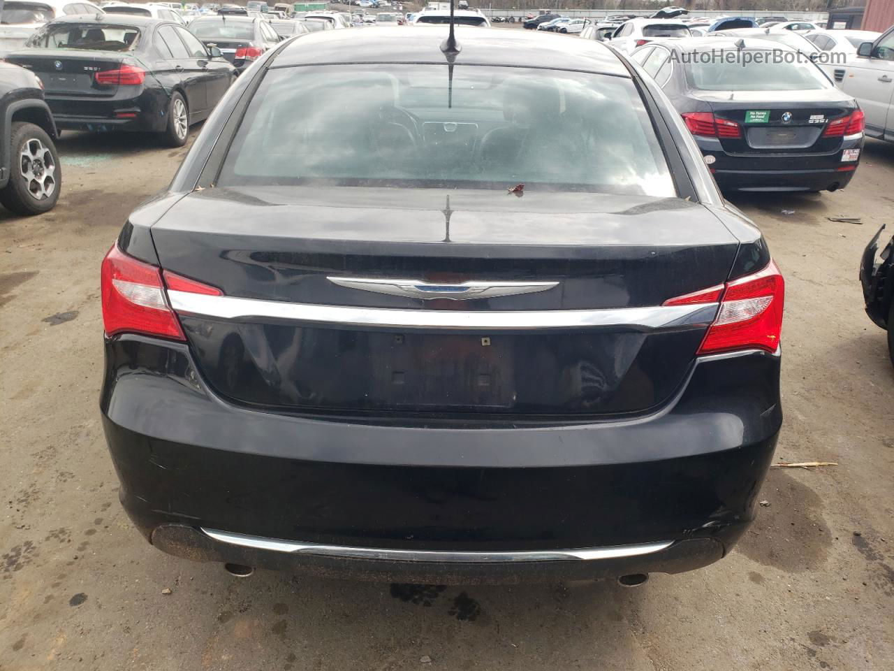 2014 Chrysler 200 Limited Black vin: 1C3CCBCG6EN179930