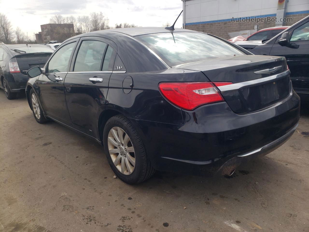 2014 Chrysler 200 Limited Black vin: 1C3CCBCG6EN179930