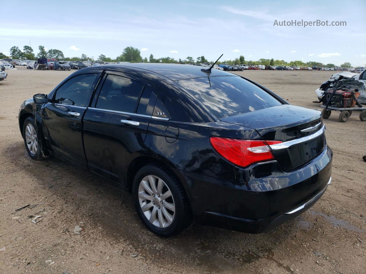 2014 Chrysler 200 Limited Black vin: 1C3CCBCG6EN192046