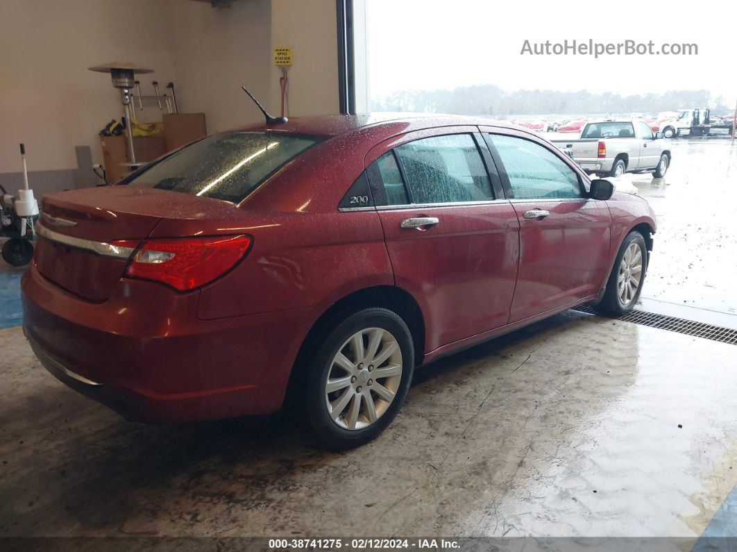 2014 Chrysler 200 Limited Red vin: 1C3CCBCG7EN150923