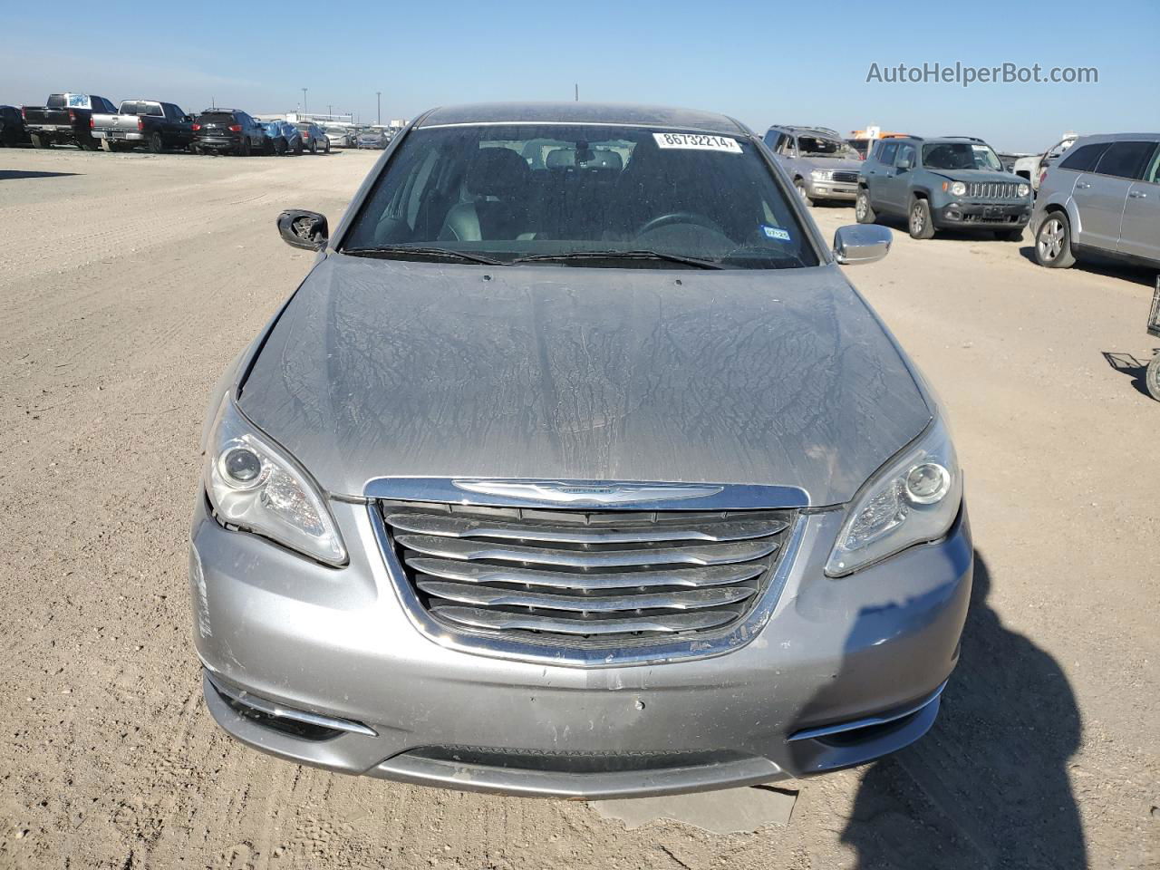 2014 Chrysler 200 Limited Silver vin: 1C3CCBCG7EN157080