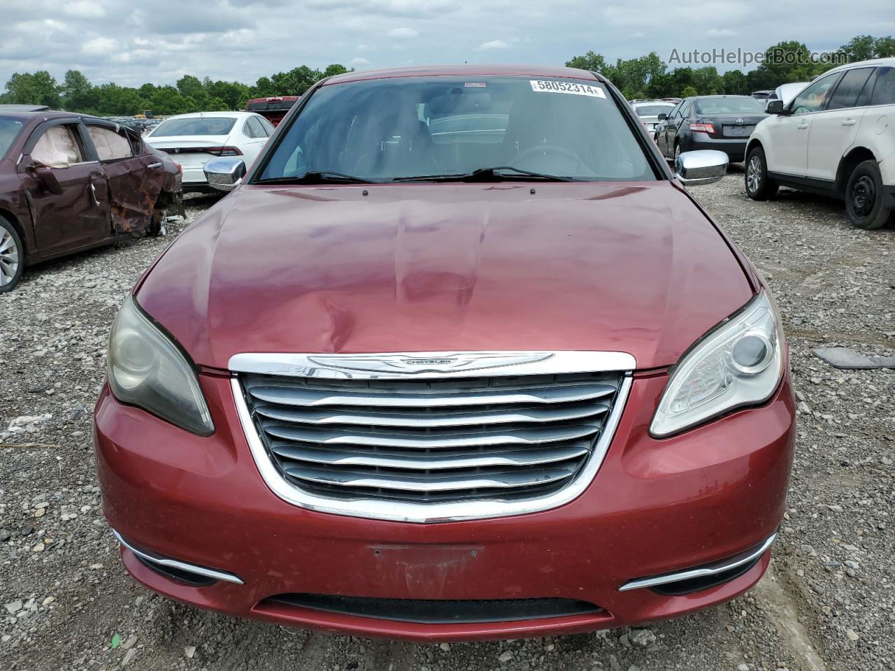 2014 Chrysler 200 Limited Red vin: 1C3CCBCG7EN158682