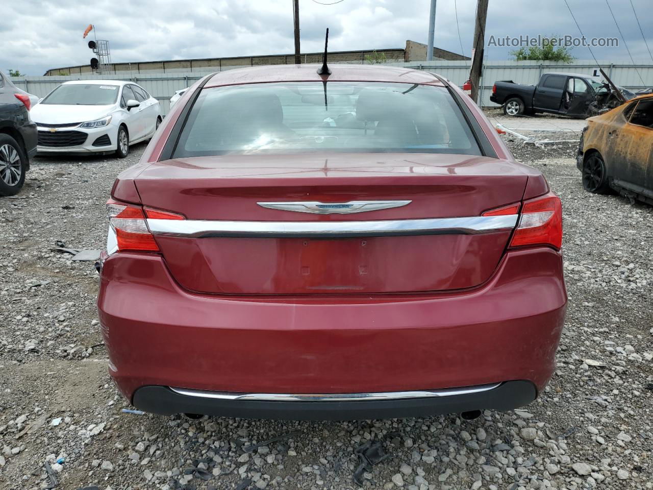 2014 Chrysler 200 Limited Красный vin: 1C3CCBCG7EN158682