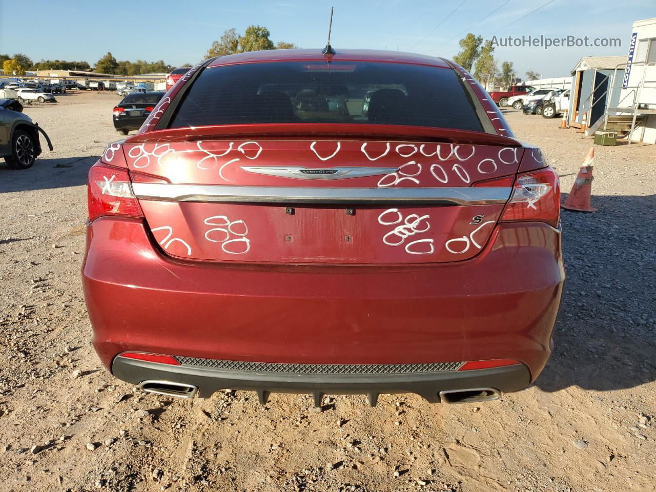 2014 Chrysler 200 Limited Burgundy vin: 1C3CCBCG7EN164983