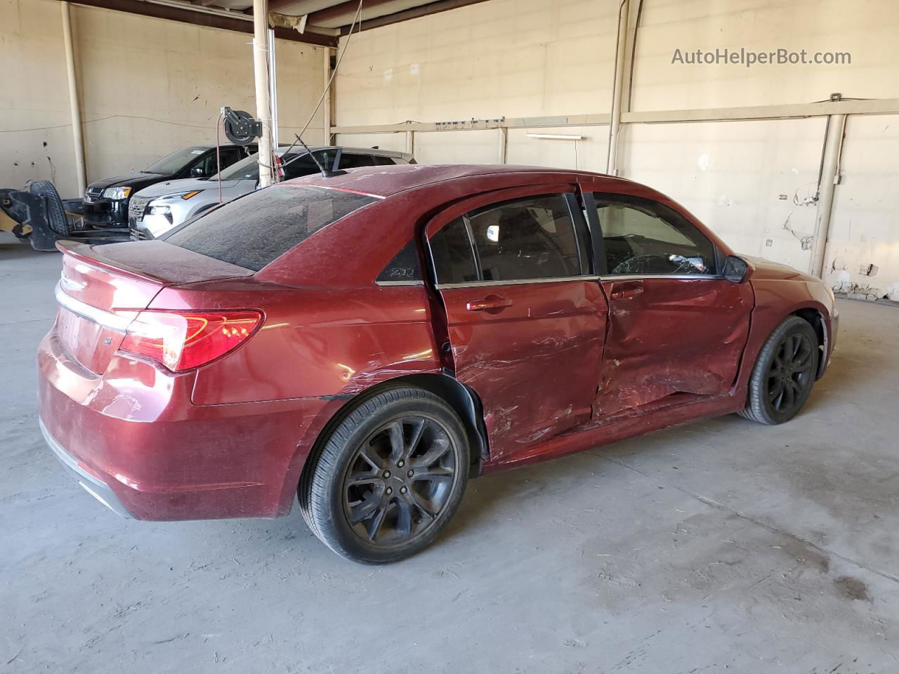 2014 Chrysler 200 Limited Бордовый vin: 1C3CCBCG7EN187065