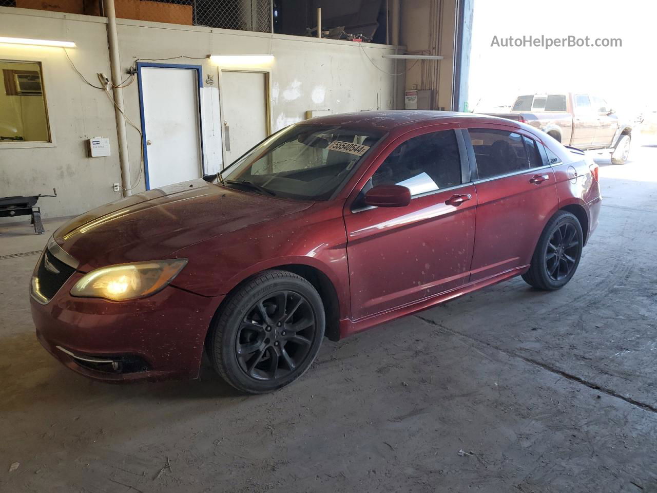 2014 Chrysler 200 Limited Burgundy vin: 1C3CCBCG7EN187065