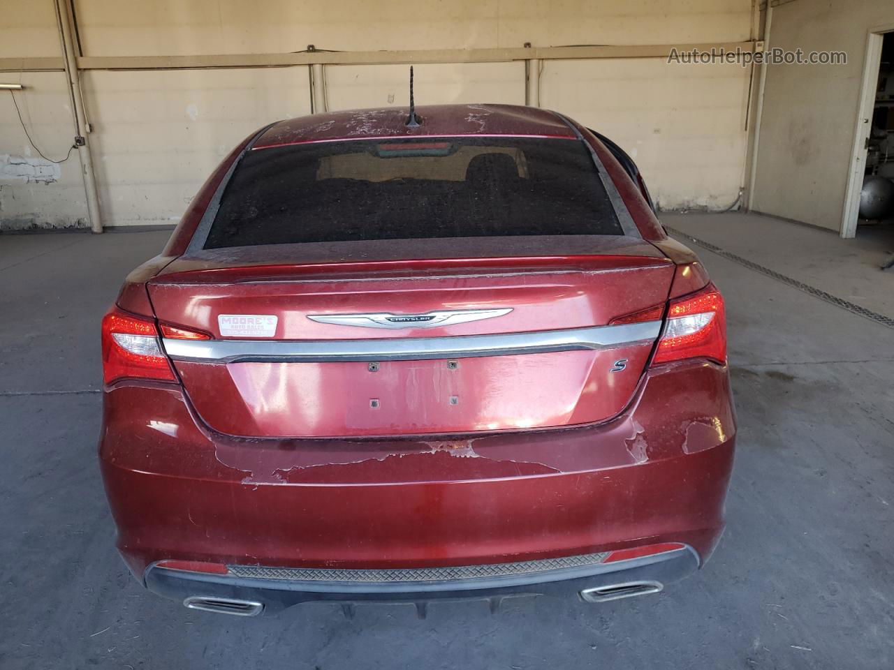 2014 Chrysler 200 Limited Burgundy vin: 1C3CCBCG7EN187065