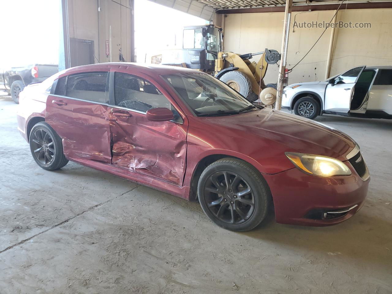 2014 Chrysler 200 Limited Burgundy vin: 1C3CCBCG7EN187065