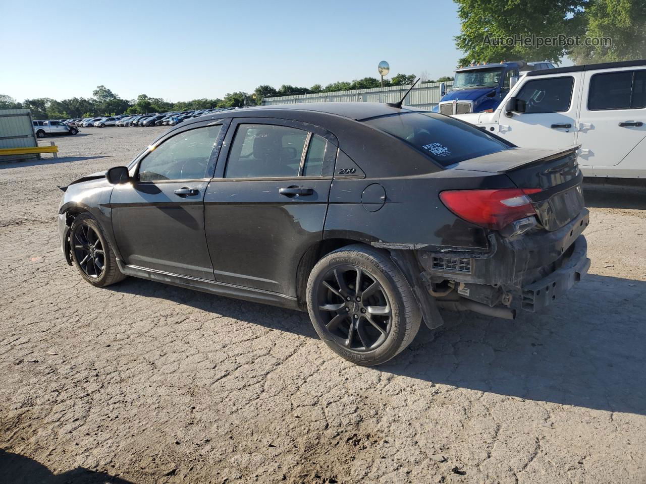 2014 Chrysler 200 Limited Black vin: 1C3CCBCG7EN197594